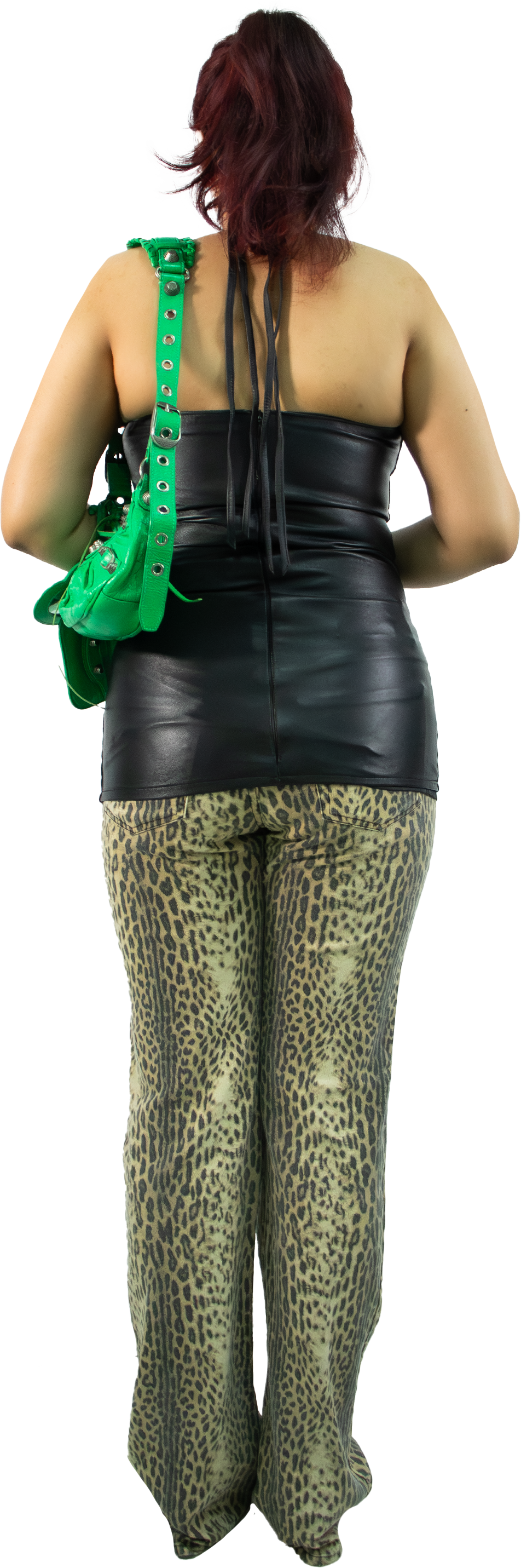 Pammy Leather Halter Top