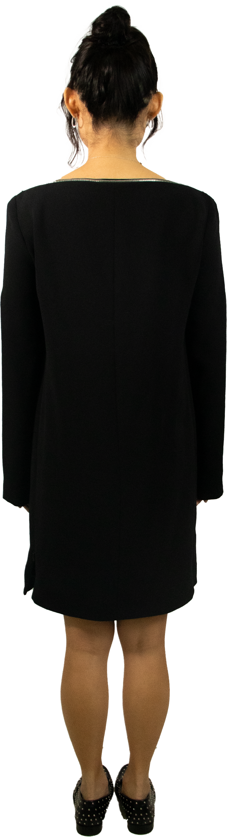 Old Celine Boatneck Zip Dress