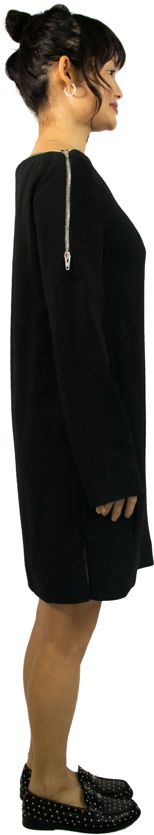 Old Celine Boatneck Zip Dress