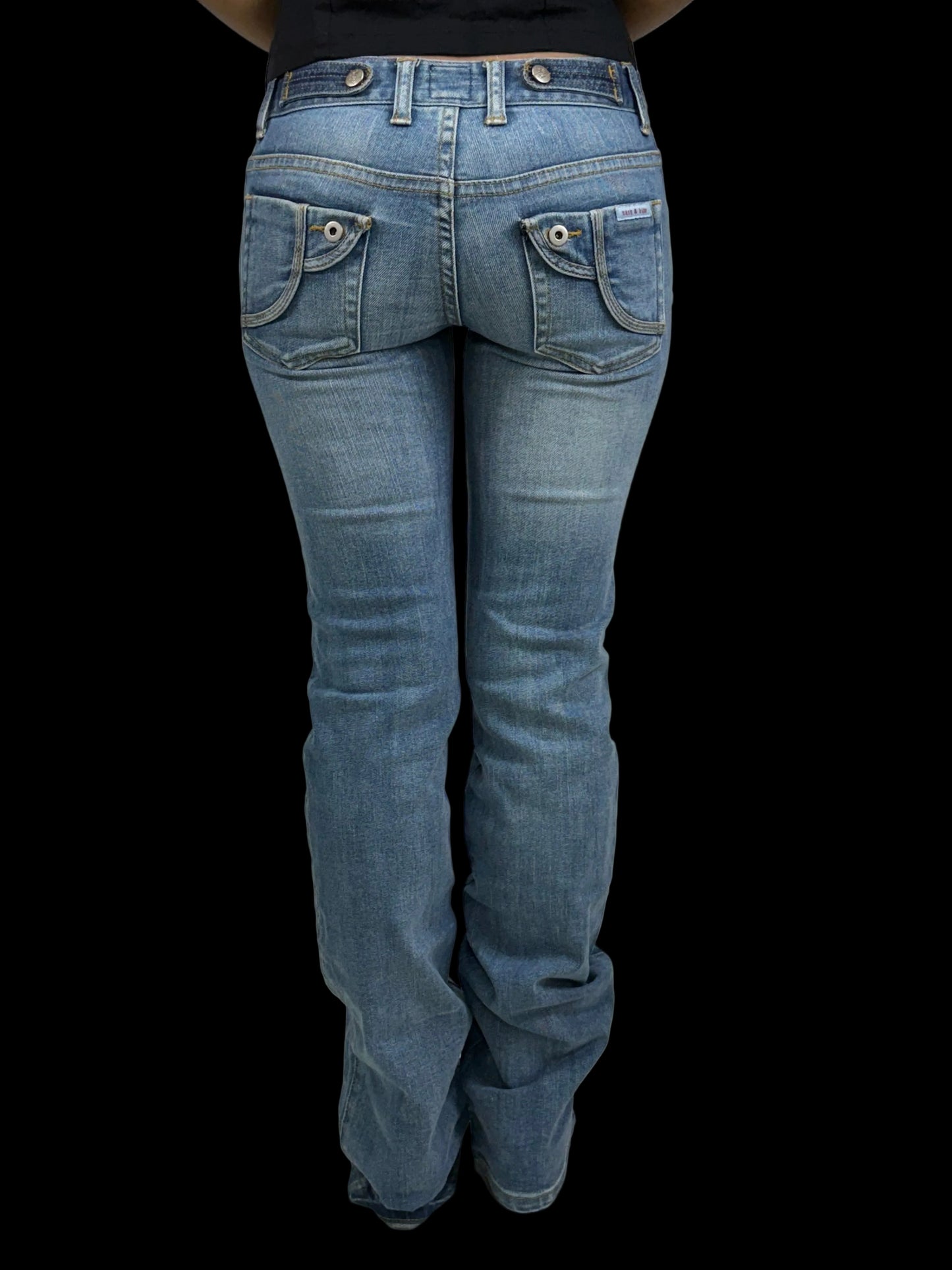 Sass & Bide Low Rise Wave Pocket Jeans