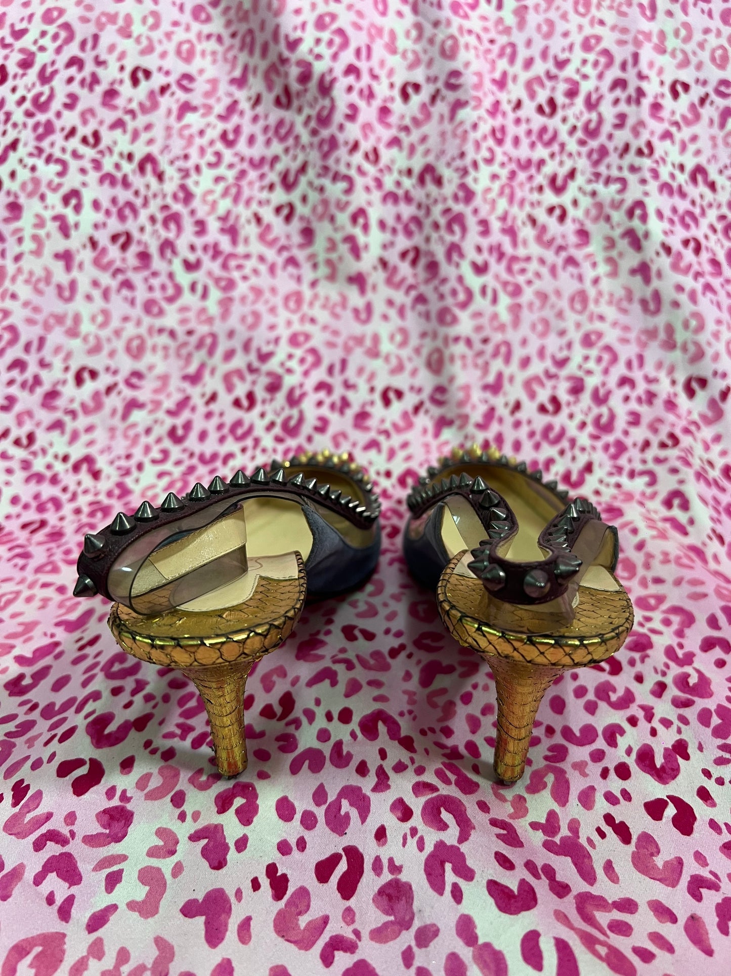 Louboutin Studded Spike Heels