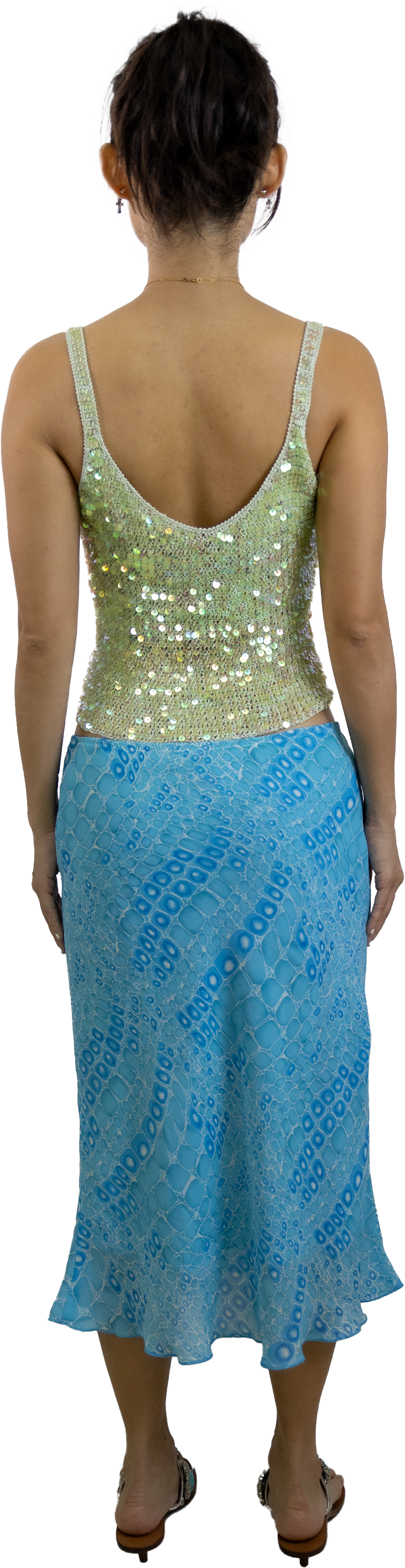 Valleygirl Snakeskin Print Skirt