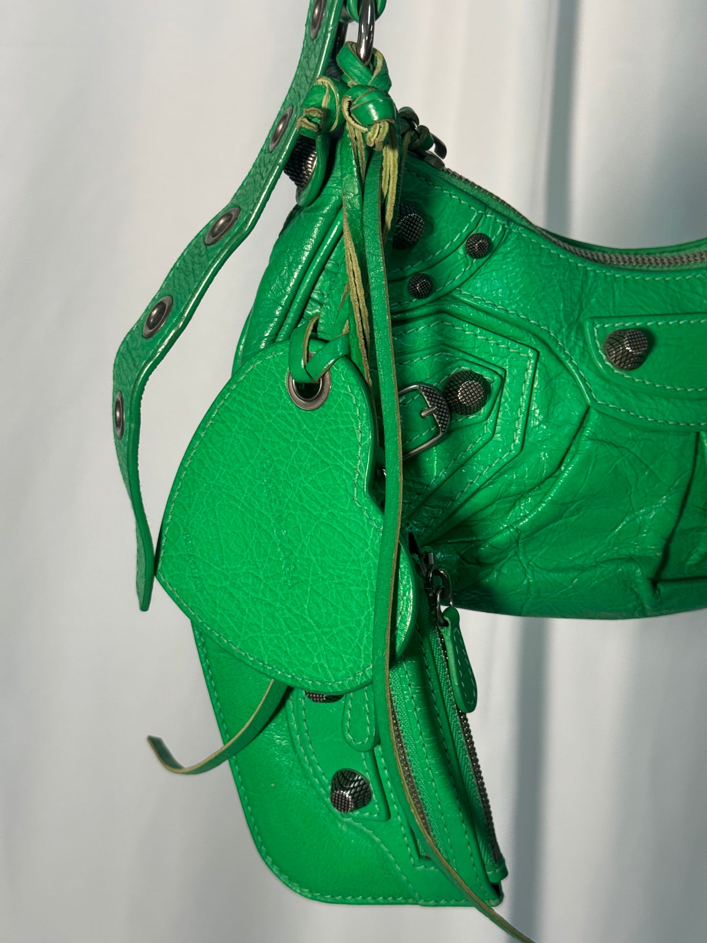 Balenciaga Green Cagole Bag