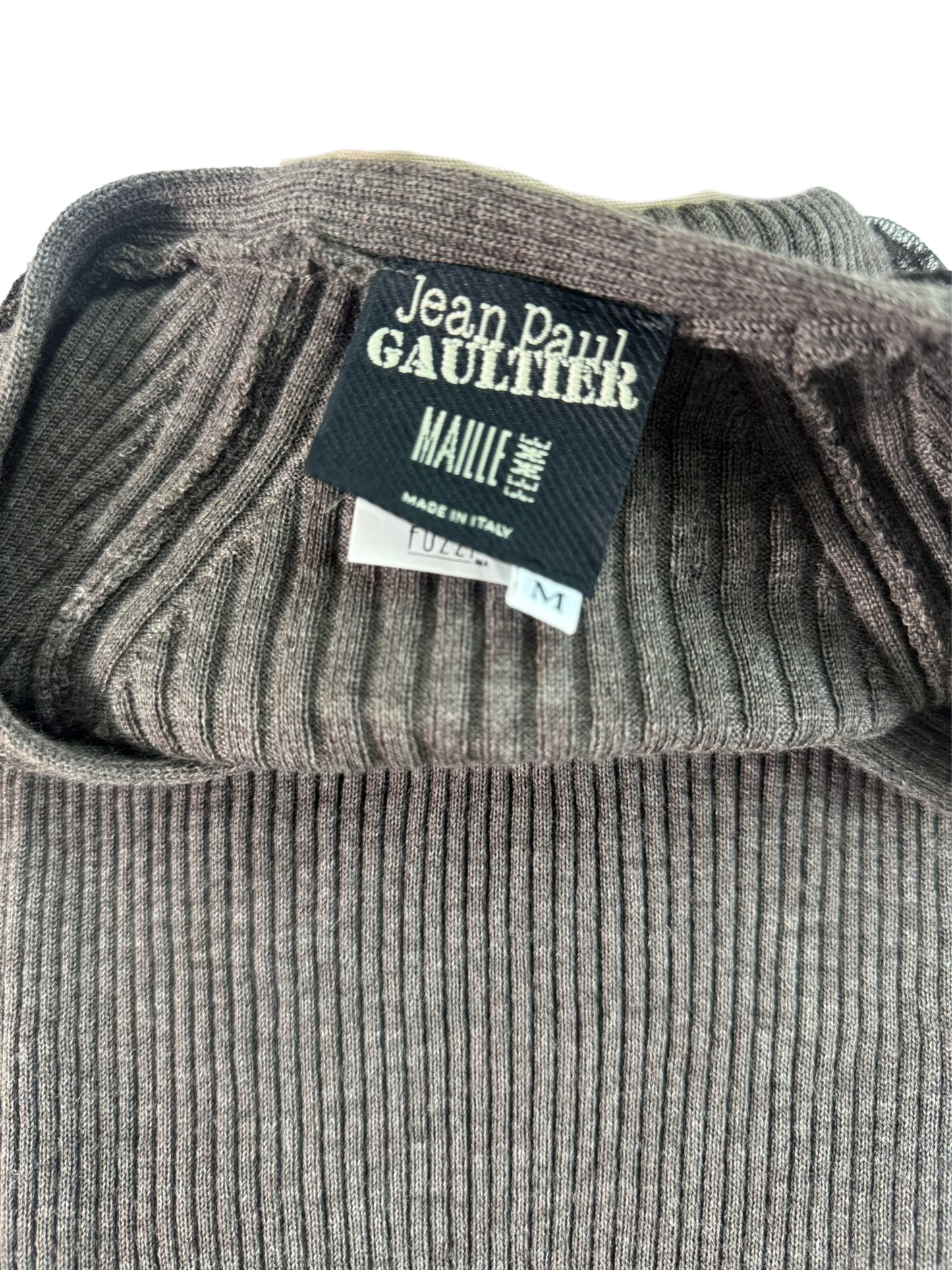 JPG Maille Femme Ribbed Lace Sweater