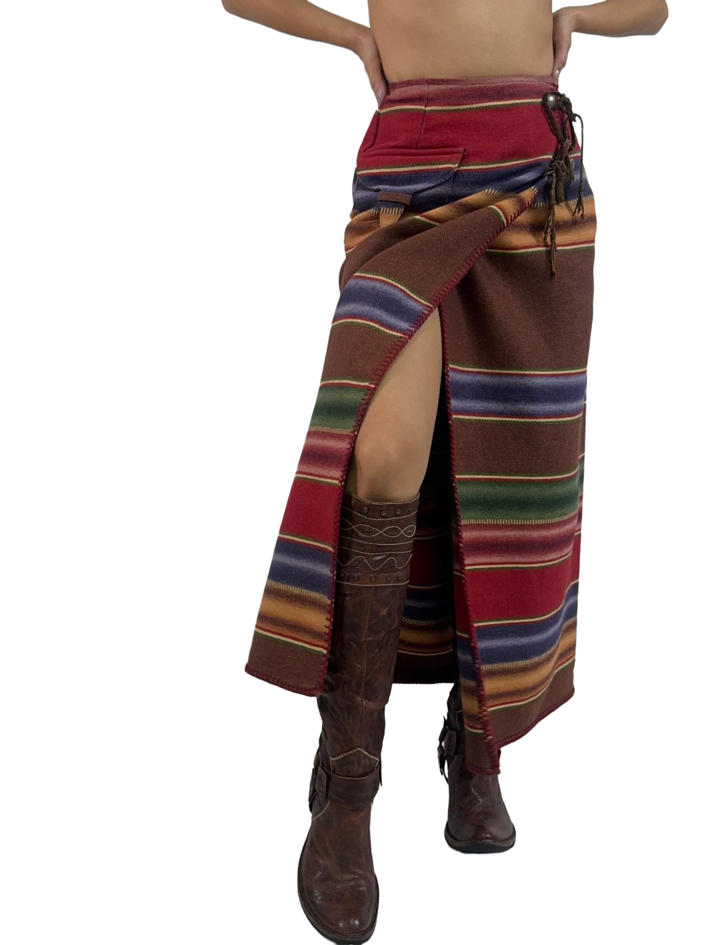 Ralph Lauren Southwestern Blanket Maxi Skirt