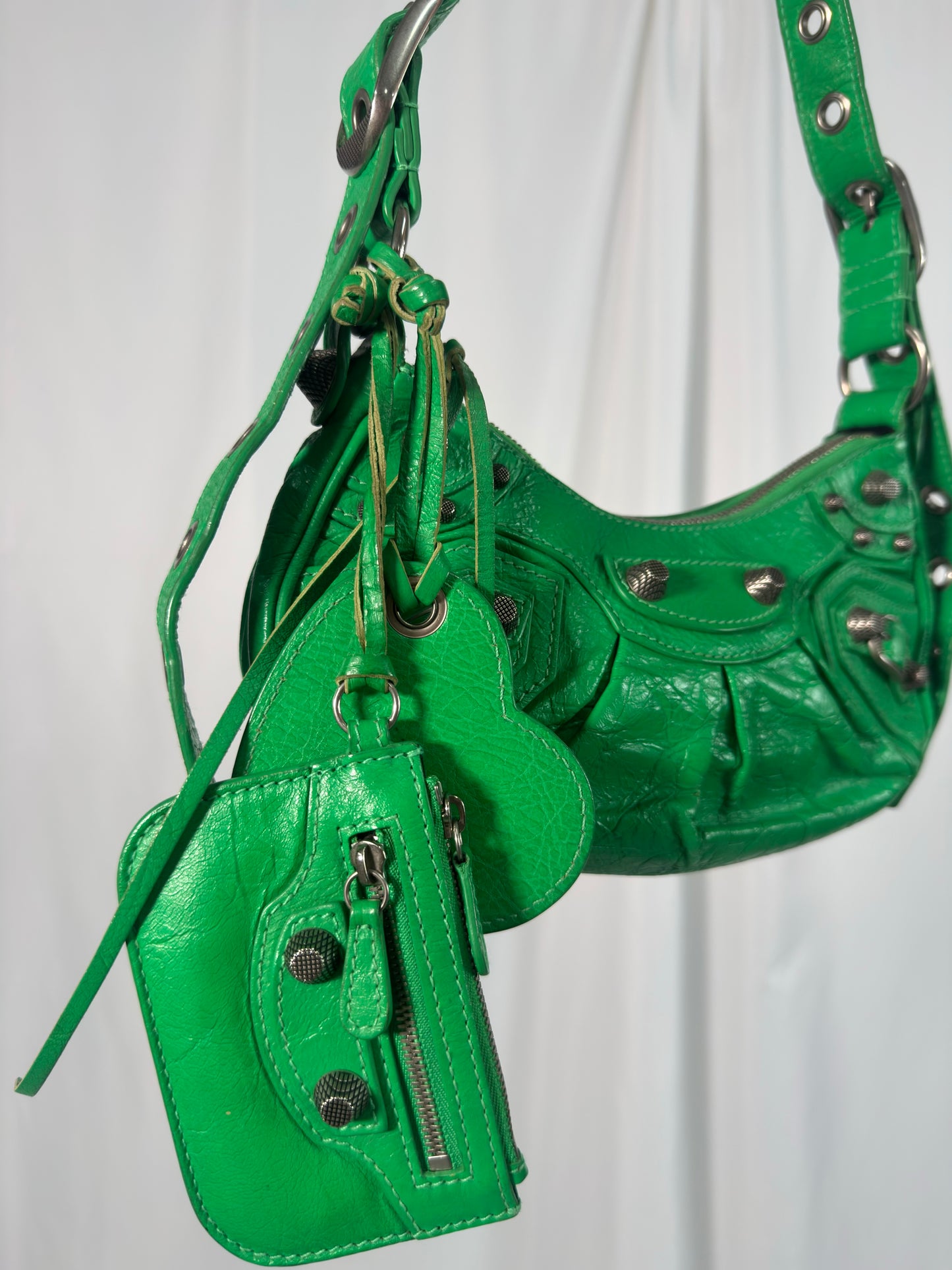 Balenciaga Green Cagole Bag
