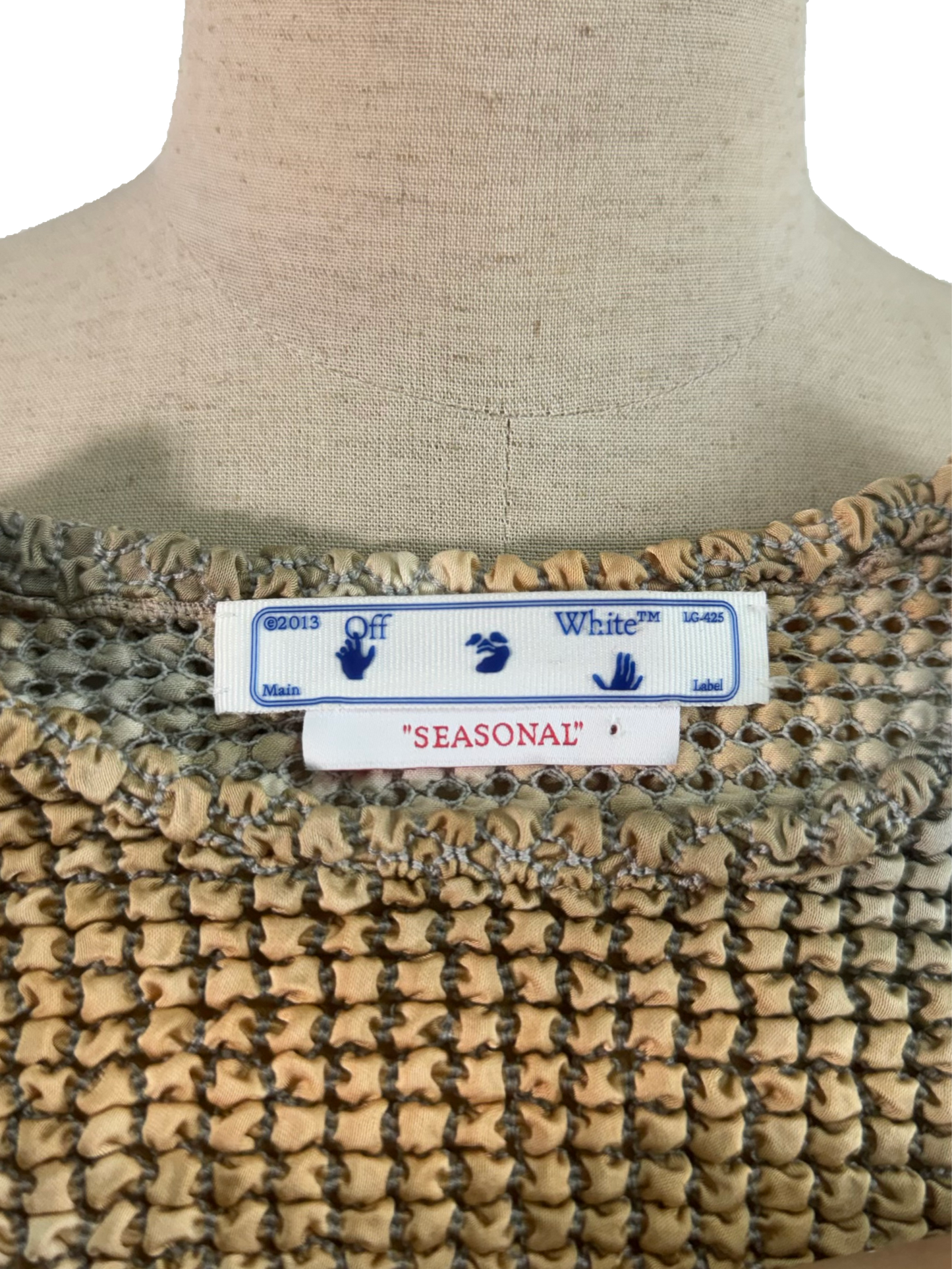 OFF WHITE “Seasonal” Crop Top