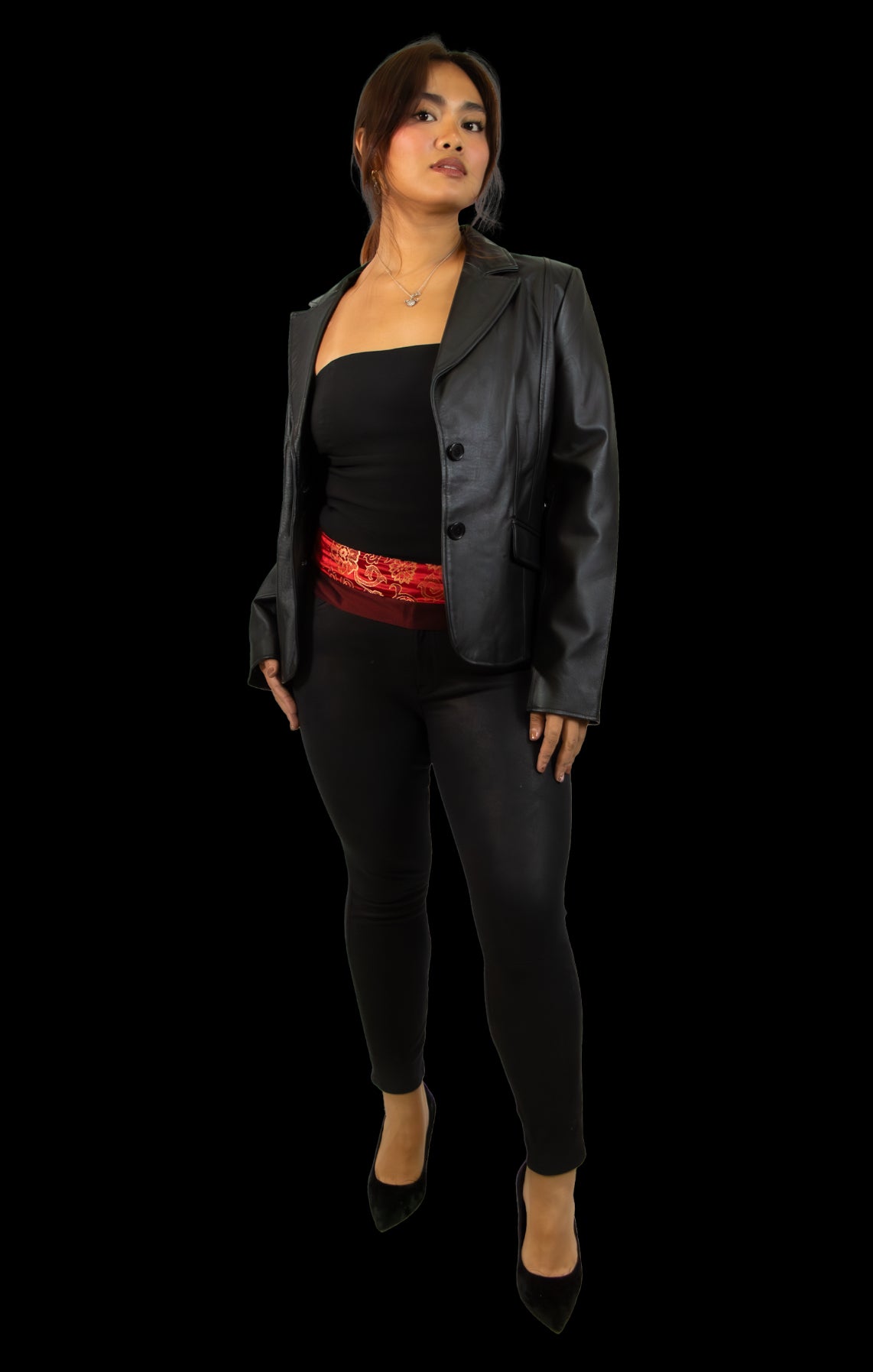 Crossroads Leather Blazer