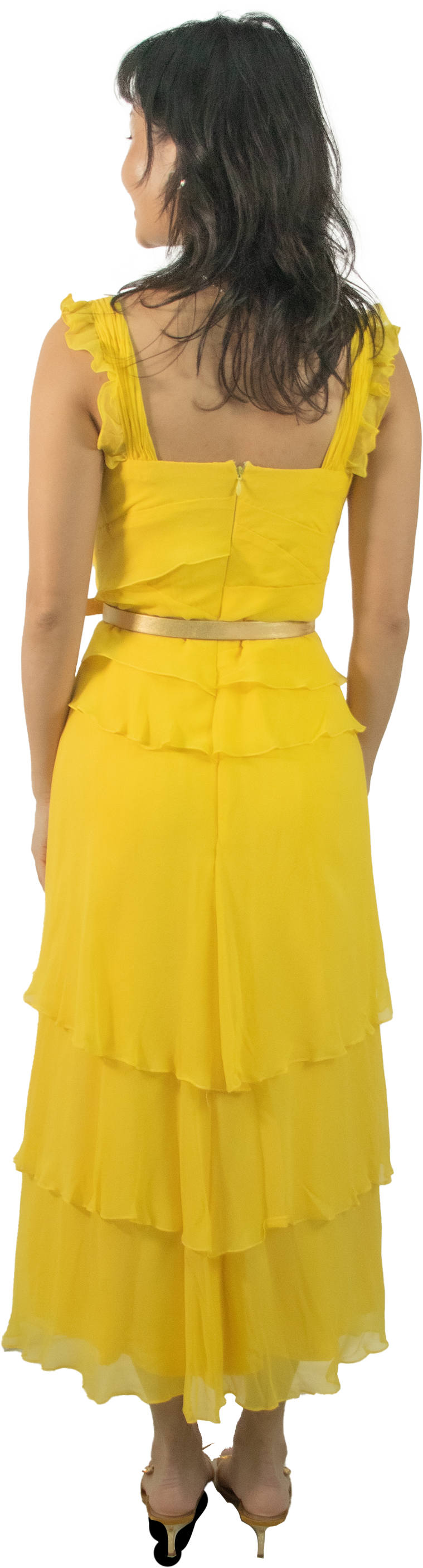 Belle Ruffle Midi Dress