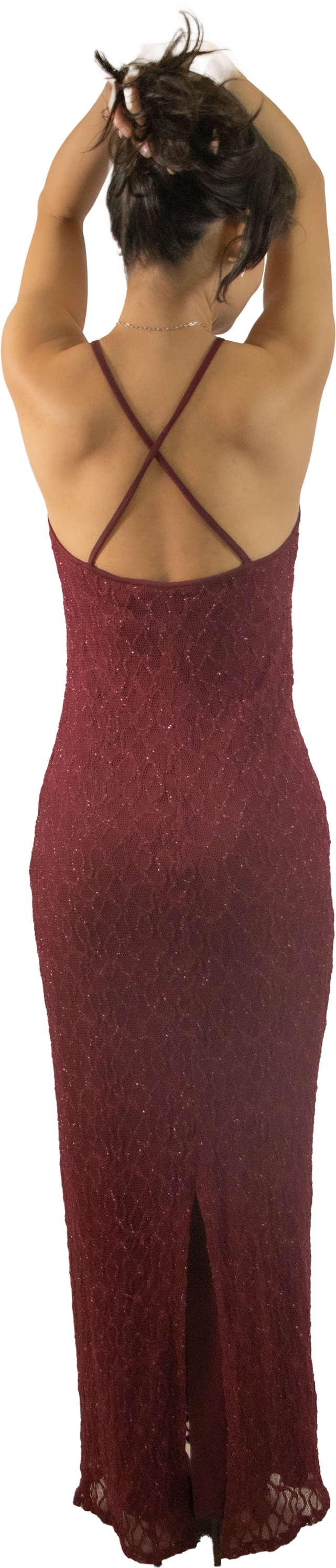 Devon Y2K Glitter Maxi Dress