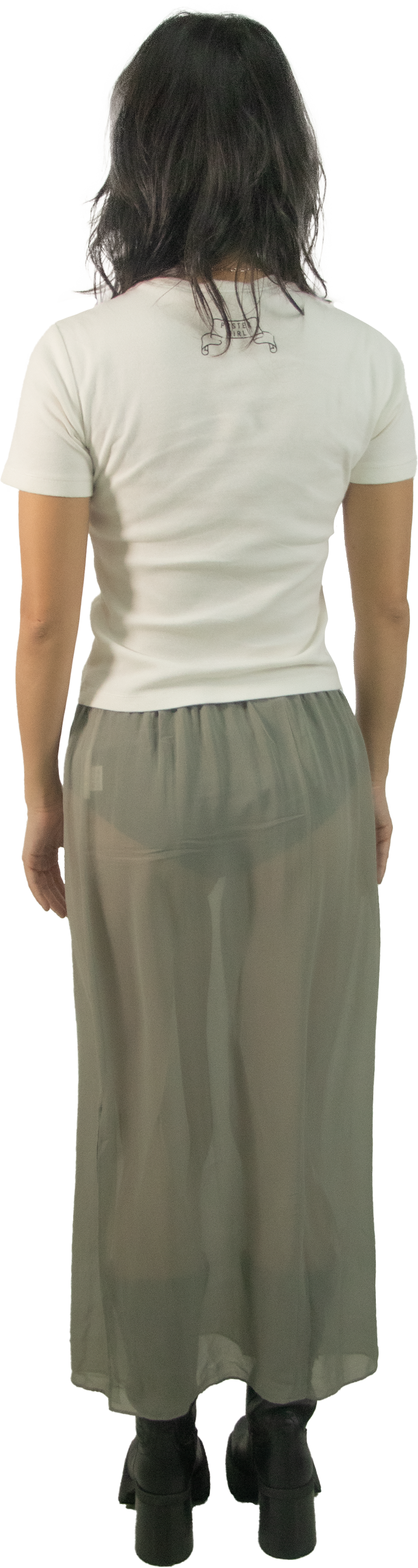 Tang Empress Low Rise Silk Sheer Skirt