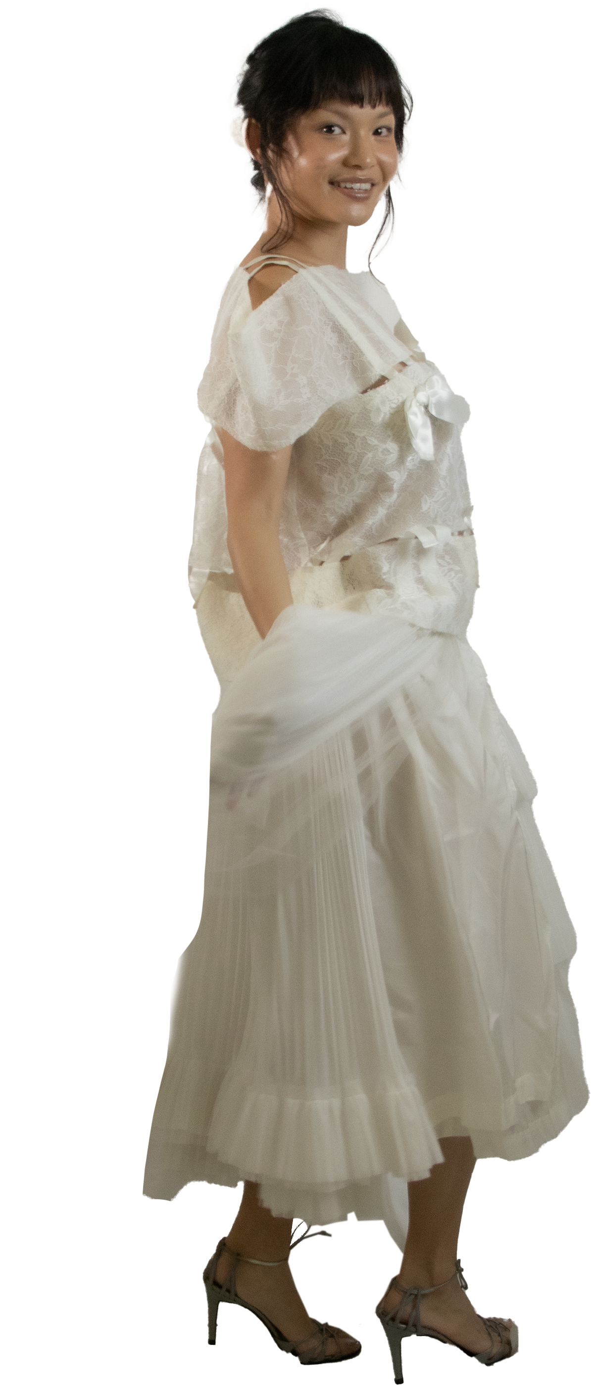 Comme des Garcons Tricot White Skirt