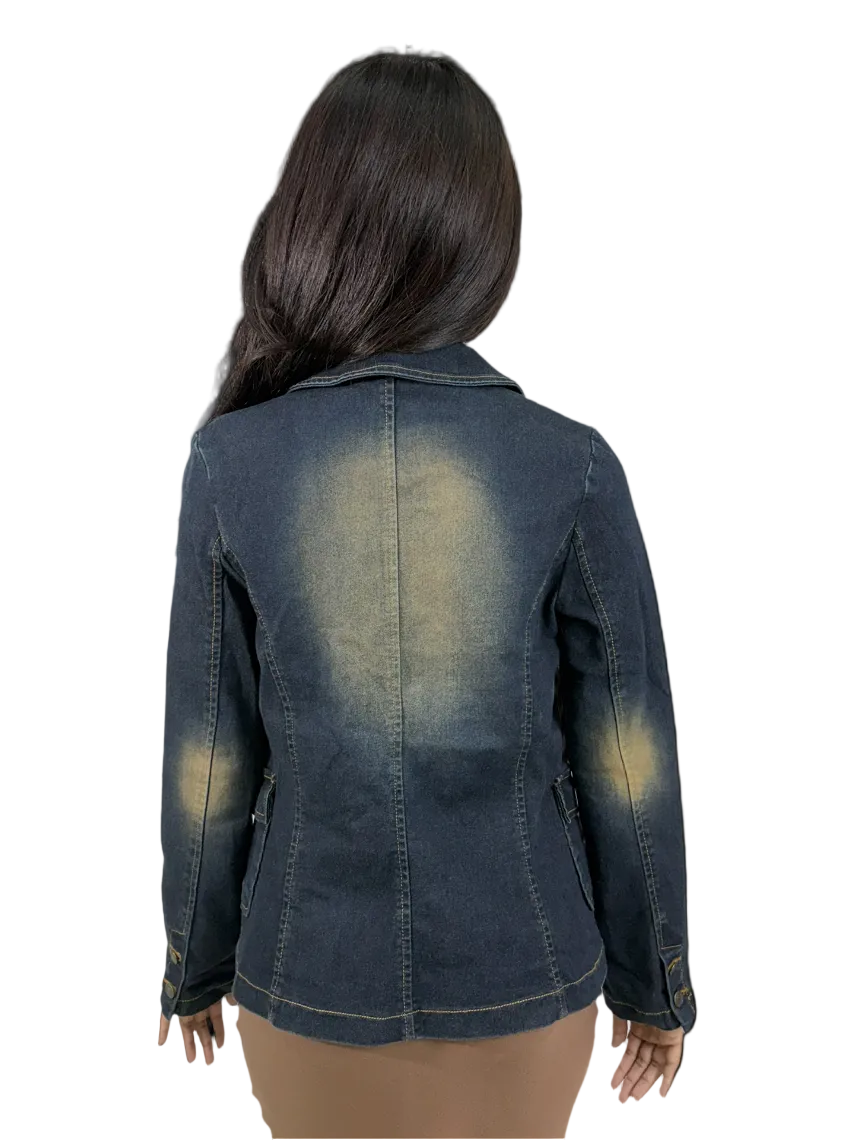 Nicole Y2K Denim Blazer