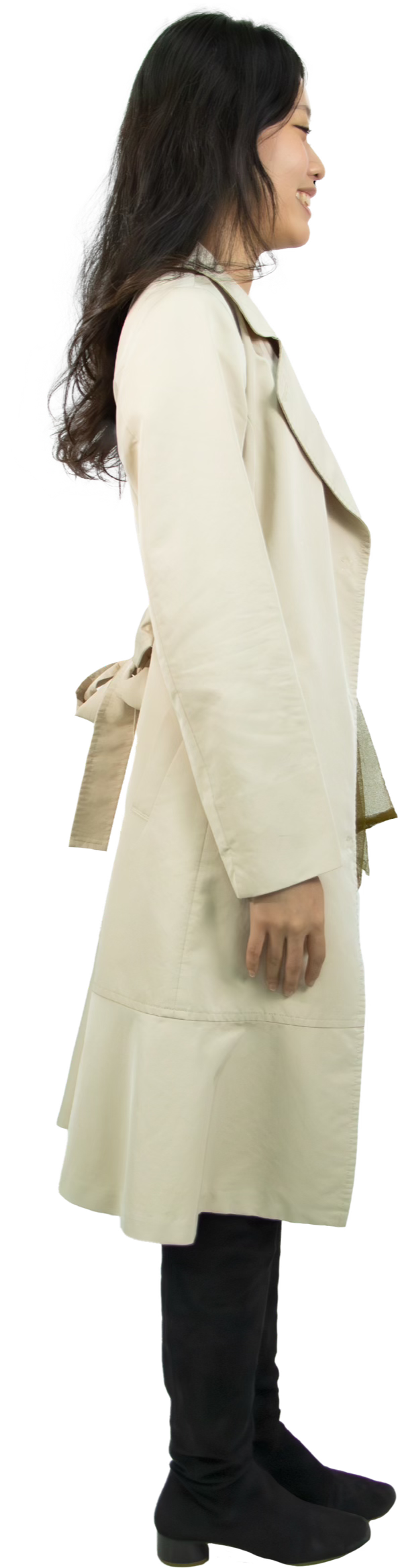 Hanae Mori Alma en Rose Trenchcoat