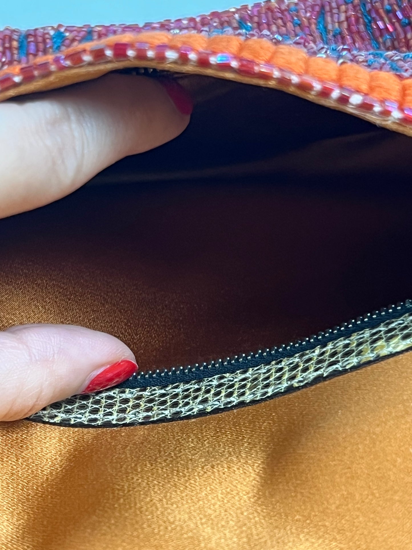 Fendi Beaded Striped Baguette