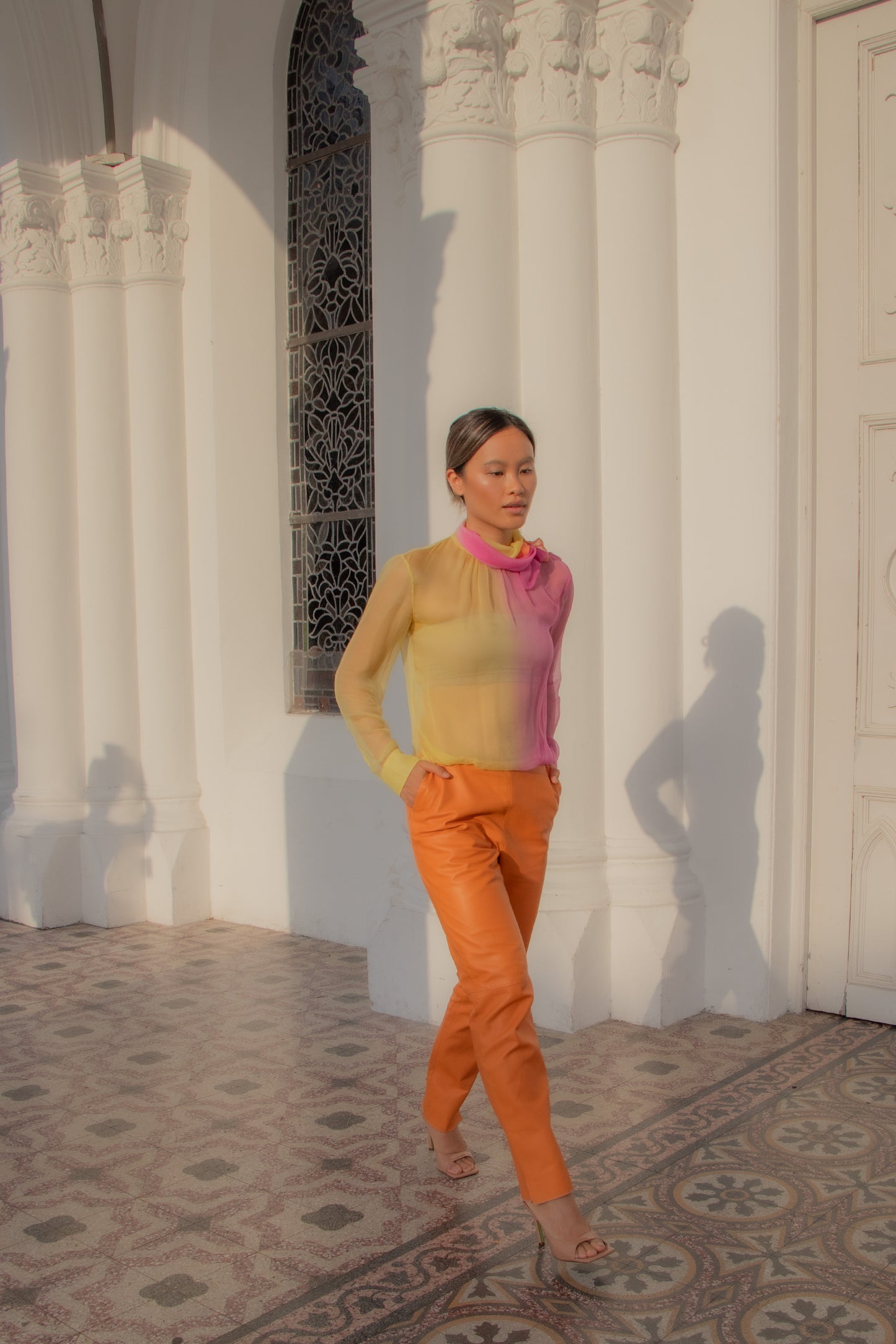 Versace SS 2000 Ombré Blouse