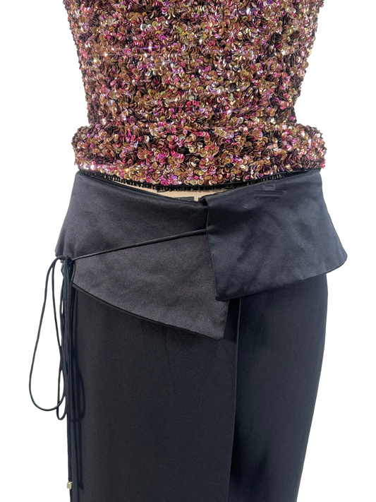 Gianfranco Ferre Tuxedo Wrap Skirt