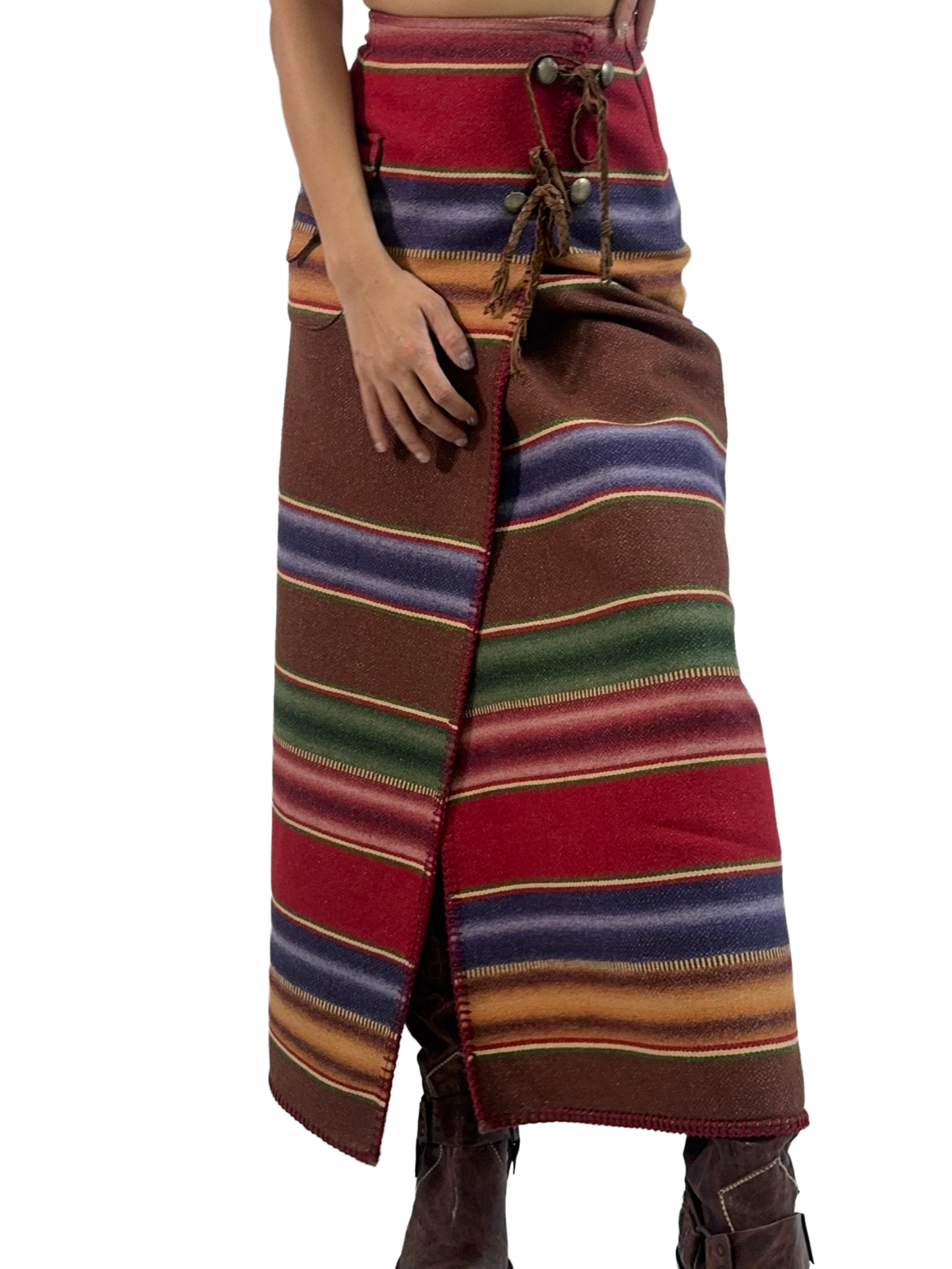 Ralph Lauren Southwestern Blanket Maxi Skirt