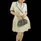 Sandro Seville Eye Button Tweed Dress