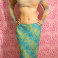 Esprit Tricolor Lace and Snakeskin Skirt