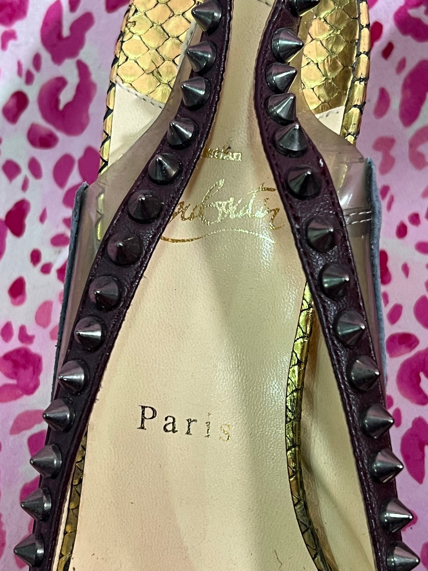 Louboutin Studded Spike Heels