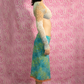 Esprit Tricolor Lace and Snakeskin Skirt