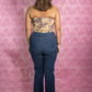 NYDJ Tummy Tuck Flared Rhinestone Jeans
