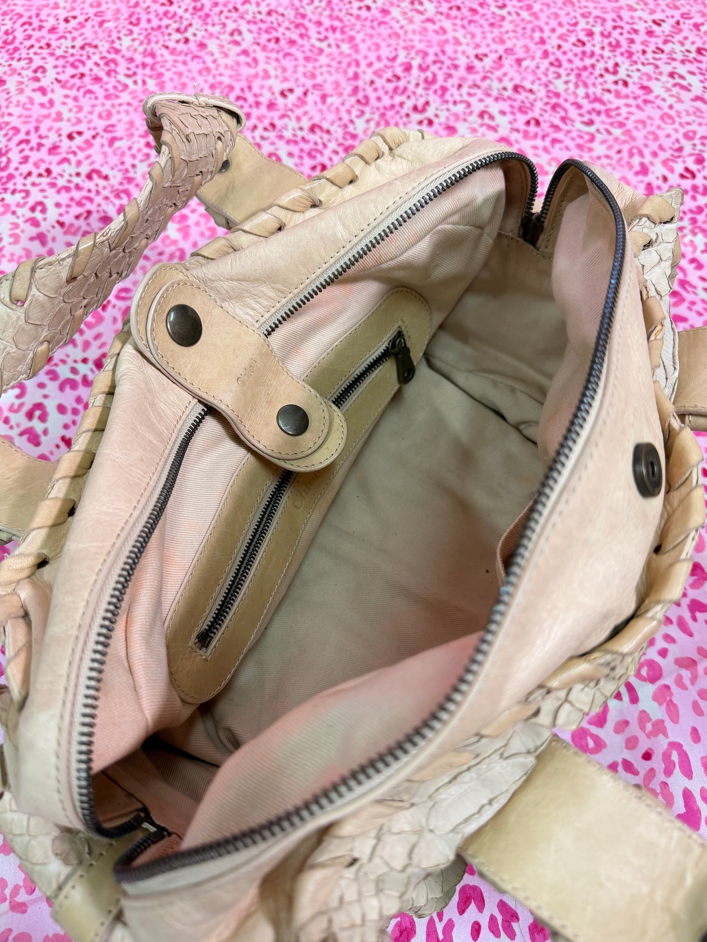 Chloe Silverado Mini Tab Bowler Handbag