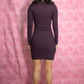 Helmut Lang Square Neck Ribbed Dress