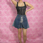 Hysteric Glamour Kinky Jeans Lace Up Skirt