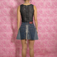 Hysteric Glamour Kinky Jeans Lace Up Skirt