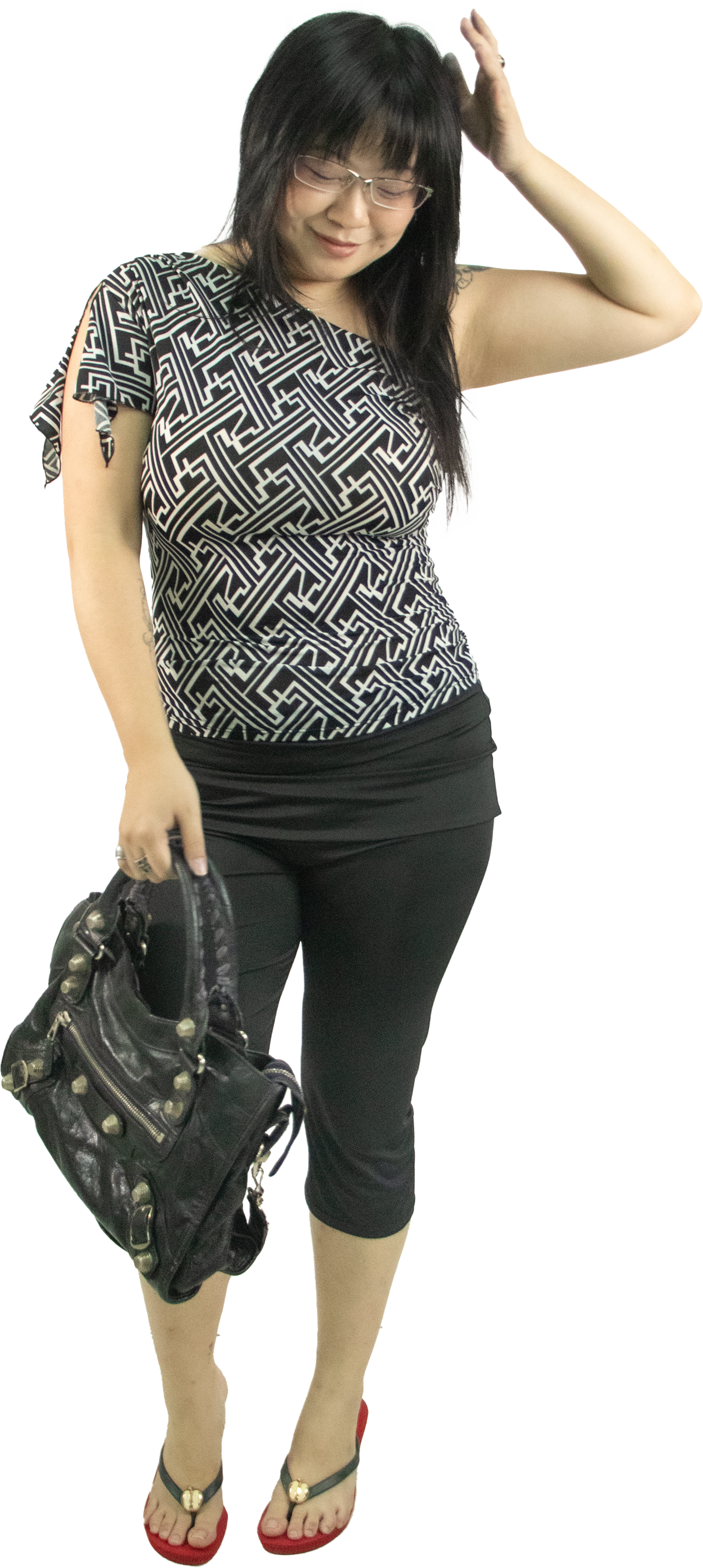 Portsmans Geometric Print Top