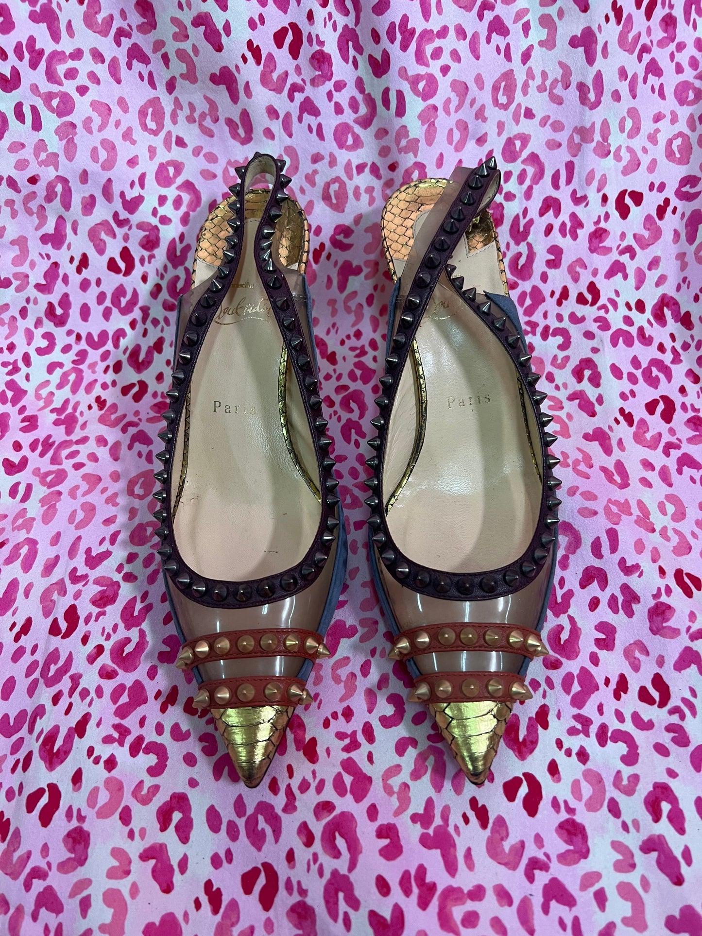 Louboutin Studded Spike Heels