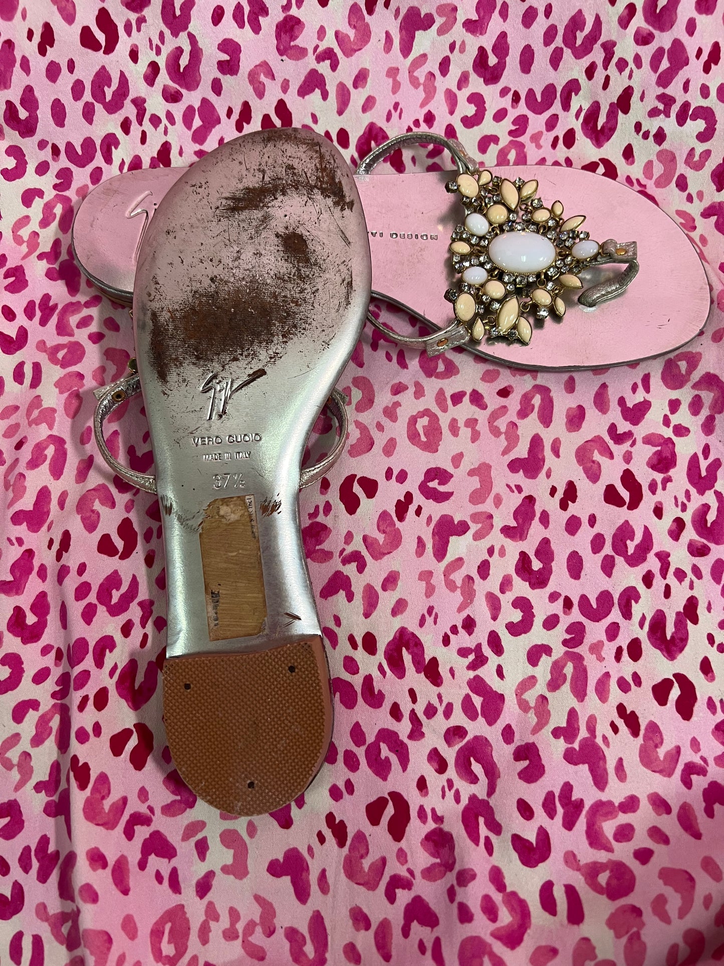 Giuseppe Zanotti Moonlight Bejeweled Sandals