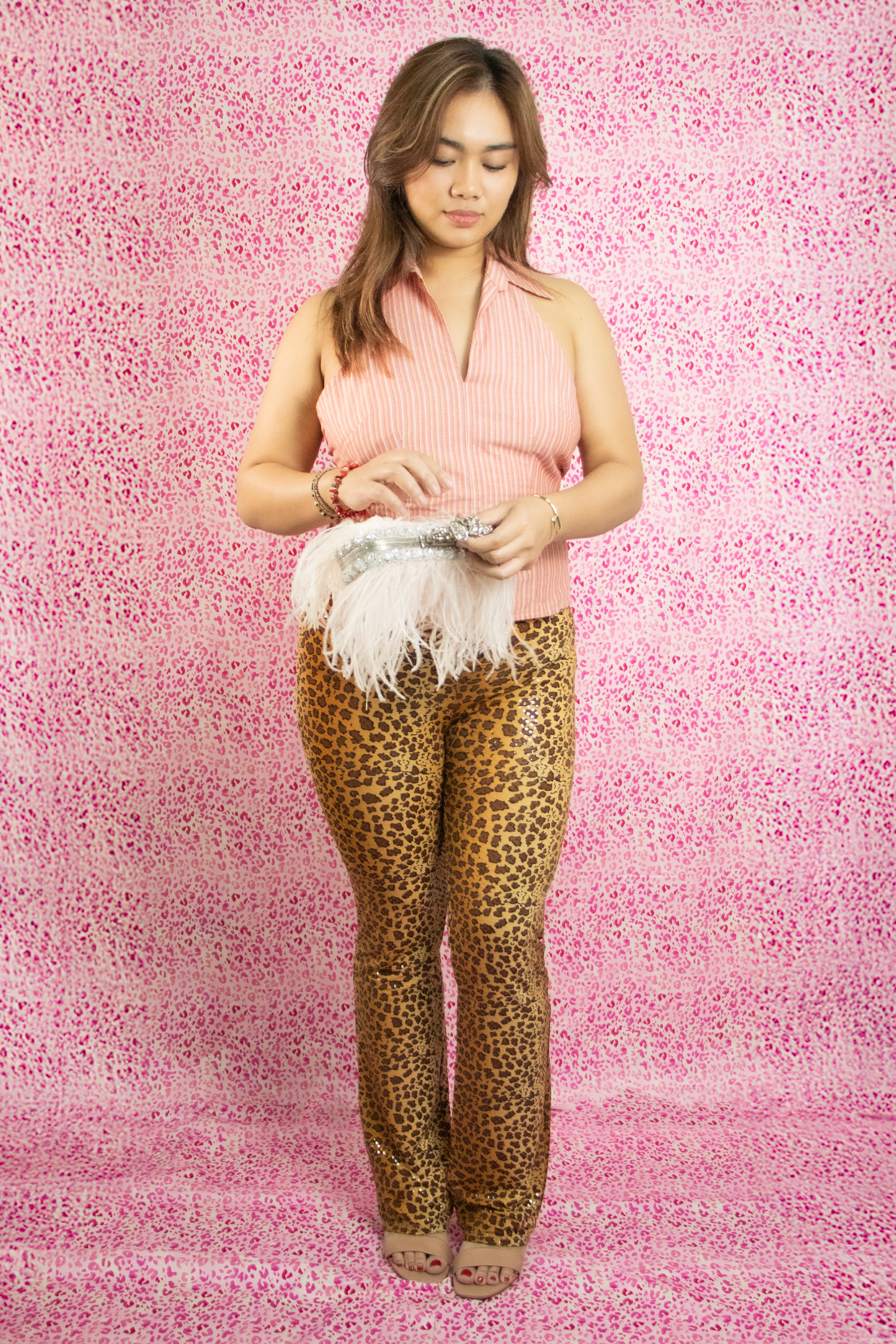 HOTKISS Leopard Print Pants
