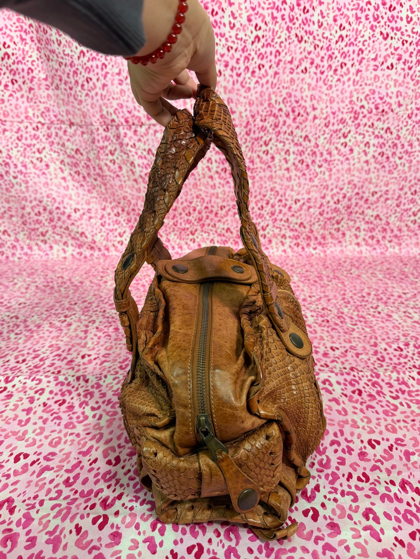 Chloe Silverado Mini Tab Bowler Handbang