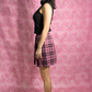 Heartbeat Signals Plaid Skirt
