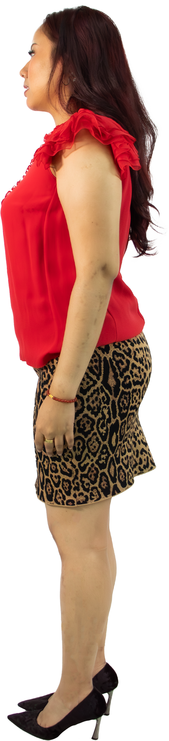 BCBG Max Azria Leopard Bandage Skirt