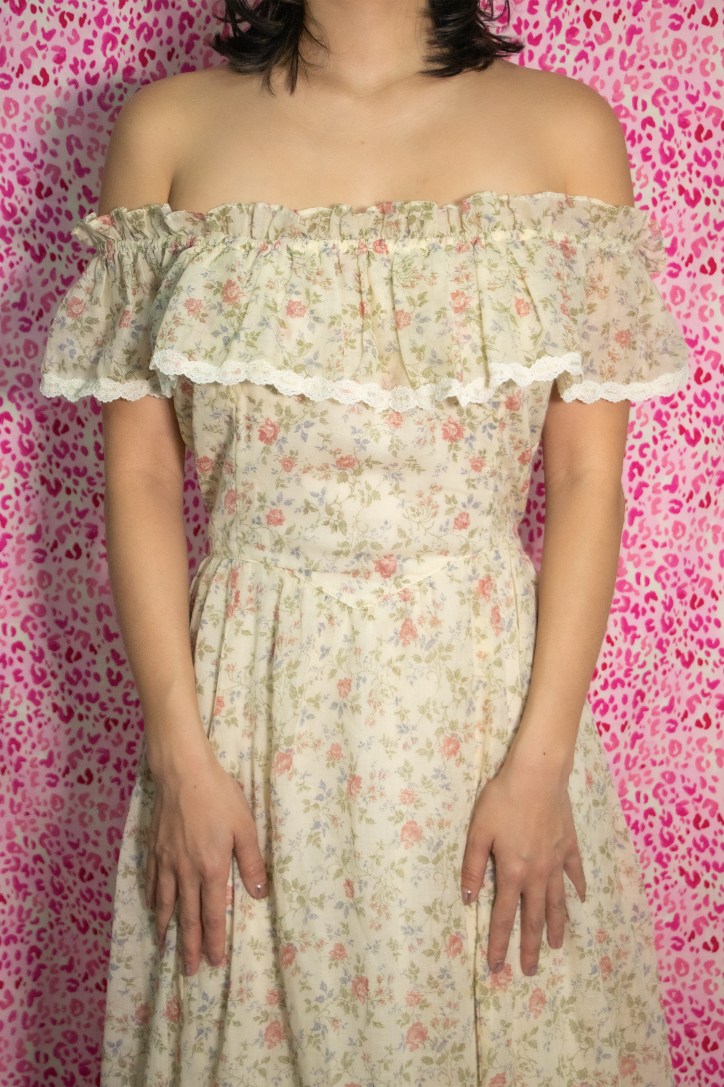 Gunne Sax Floral Dress