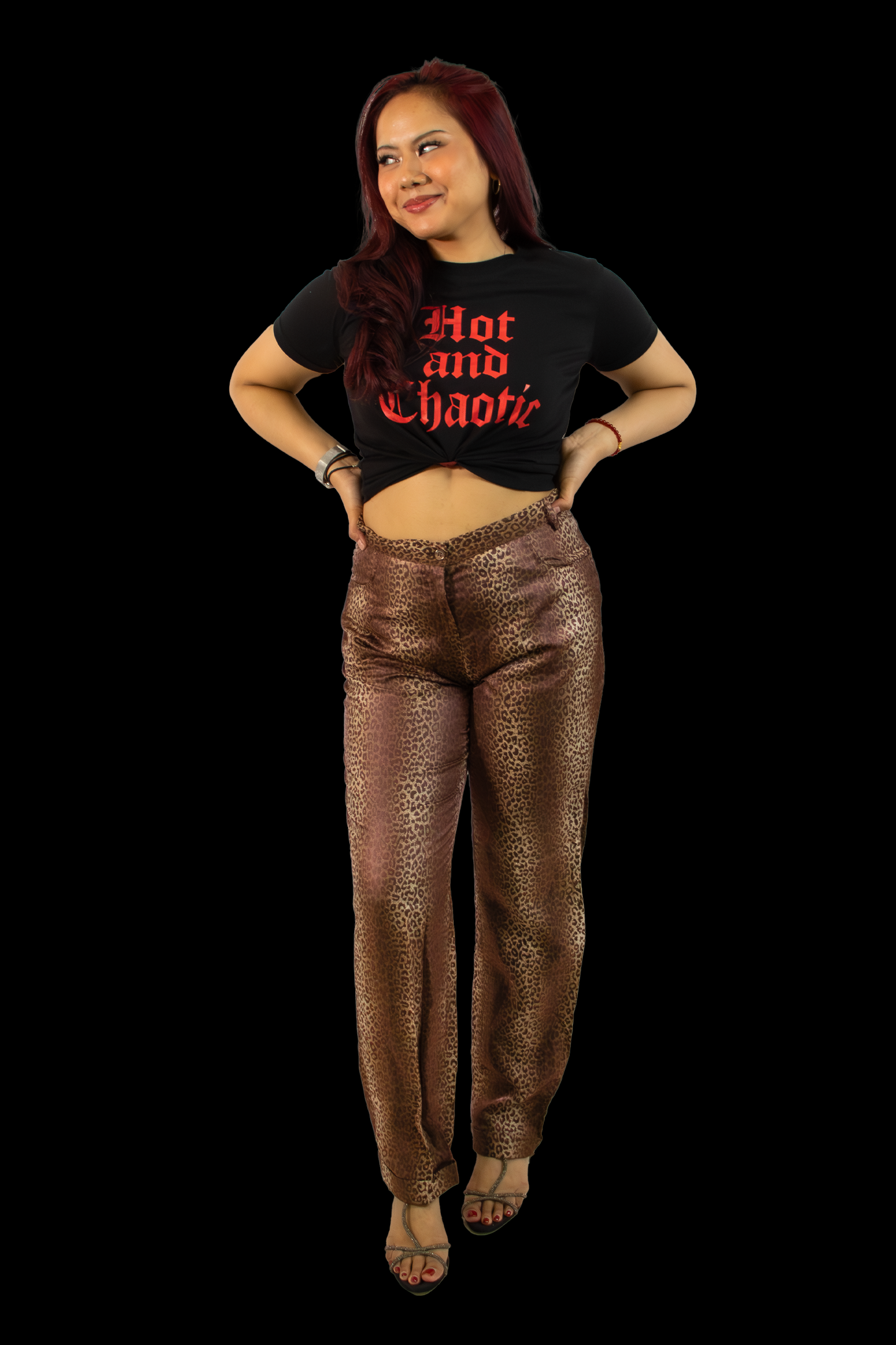 Roccobarocco Leopard Print Pants