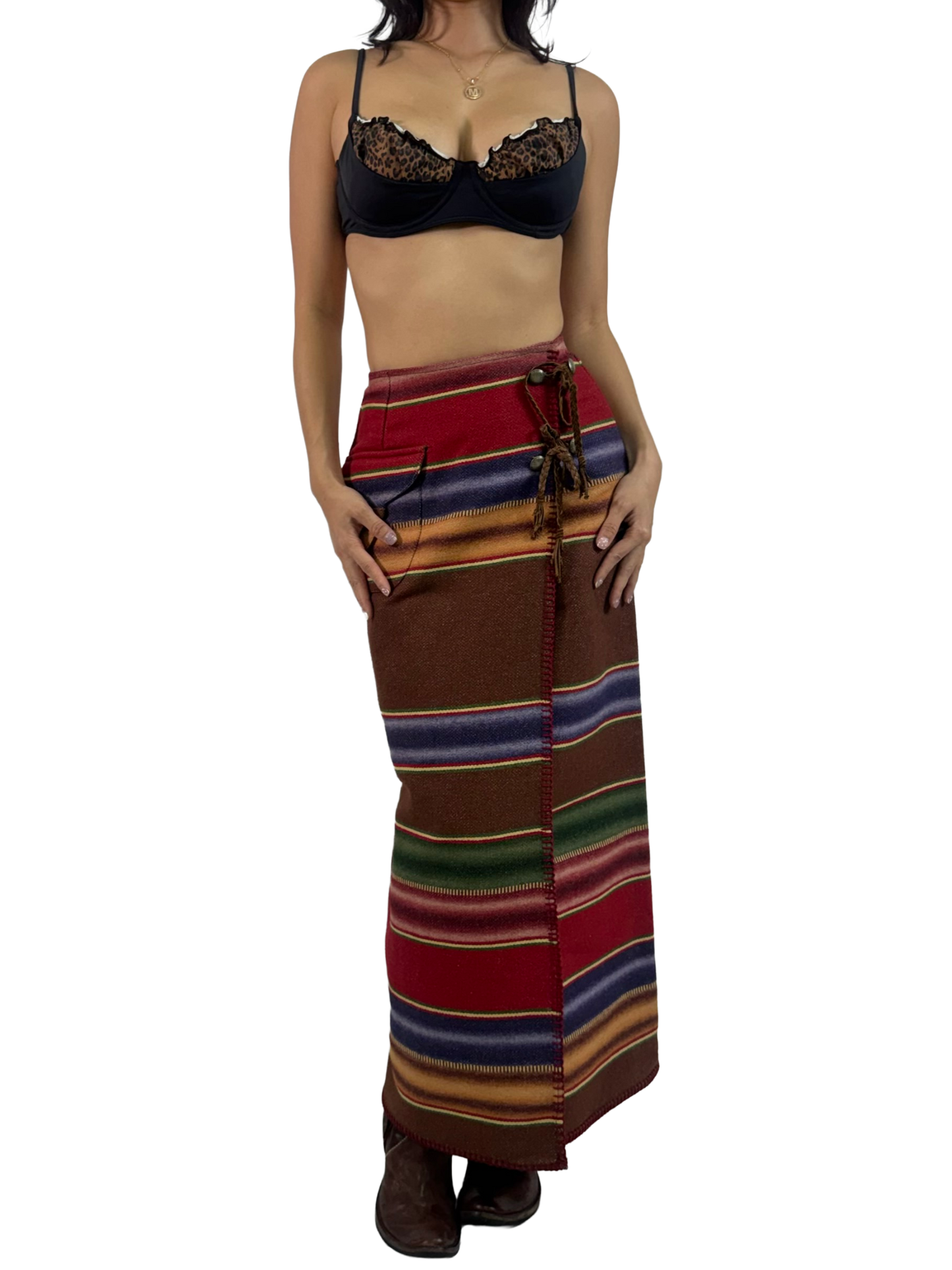 Ralph Lauren Southwestern Blanket Maxi Skirt