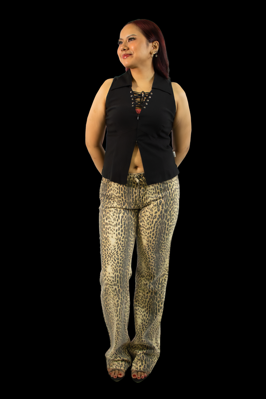 Time Out Lace Up Top