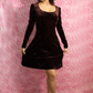 Betsey Johnson 90s Velvet Babydoll Dress