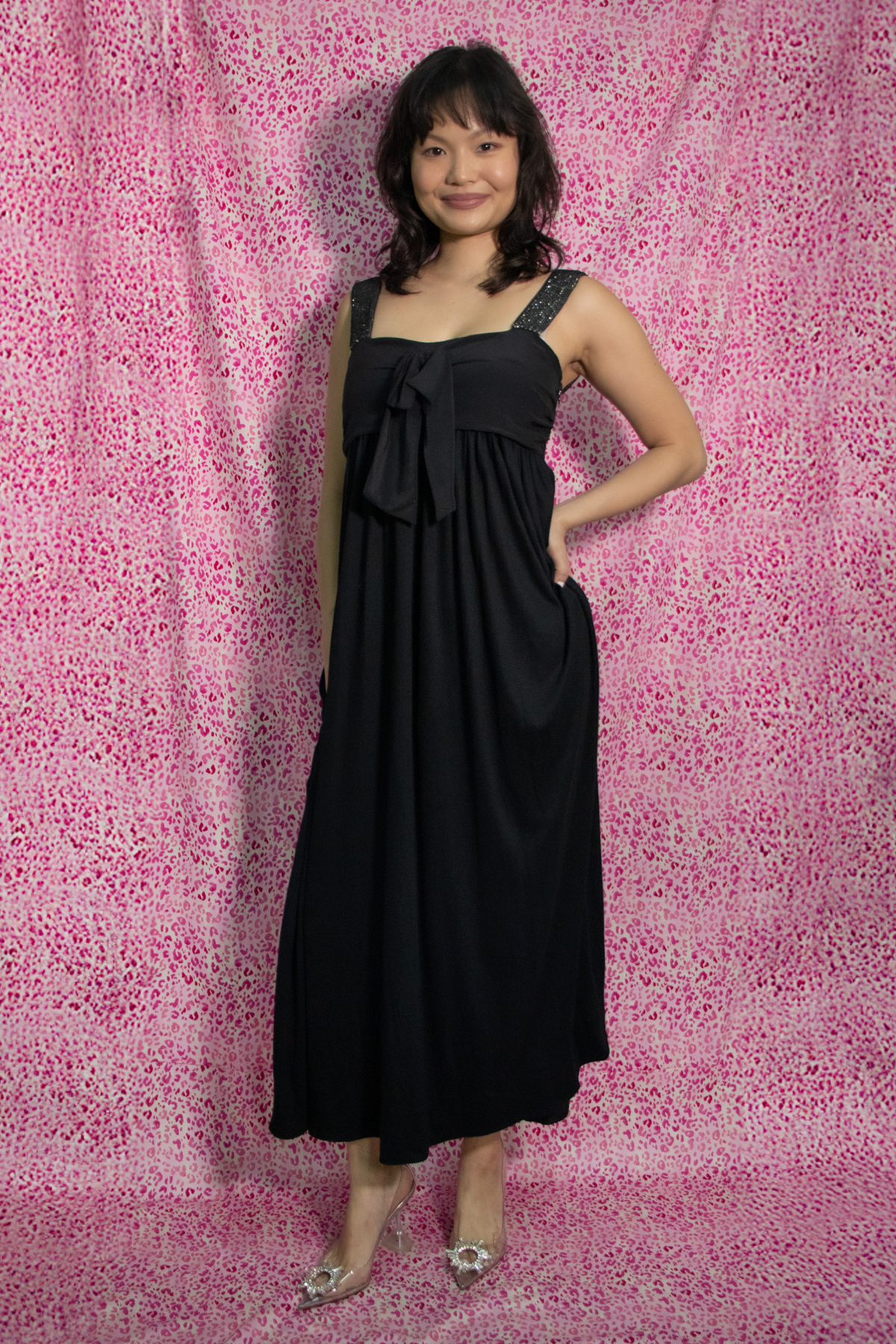 Chloe Crystal Bow Dress