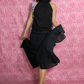 Vanessa Asymmetrical Lace and Sequin Handkerchief Skirt