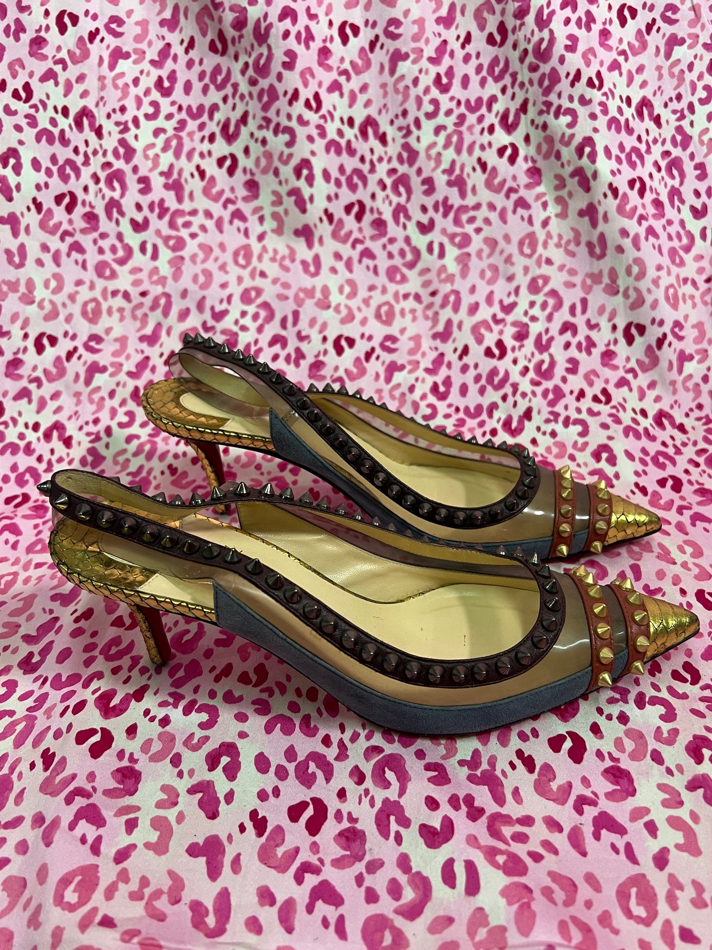 Louboutin Studded Spike Heels