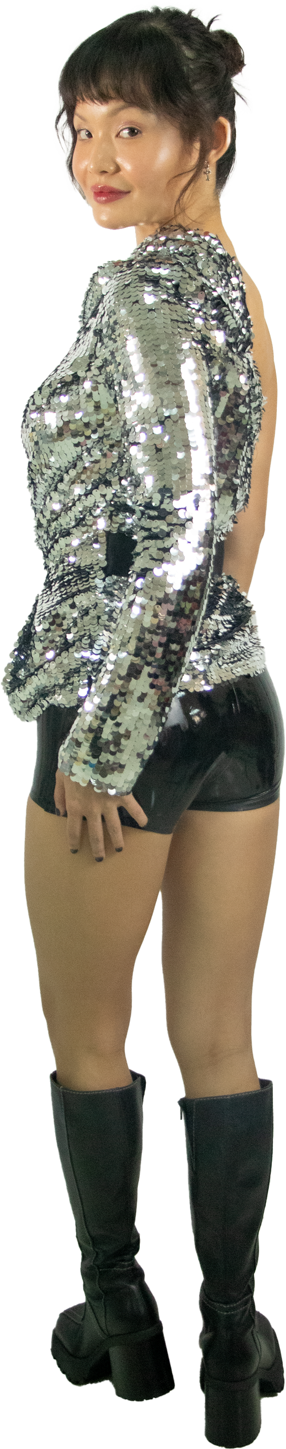 Carven Disco One Shoulder Top
