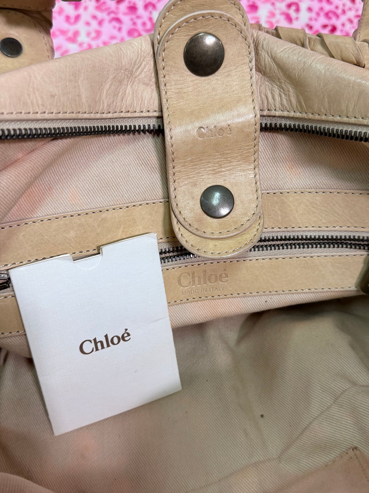 Chloe Silverado Mini Tab Bowler Handbag