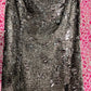 Reem Acra Silver Shift Dress