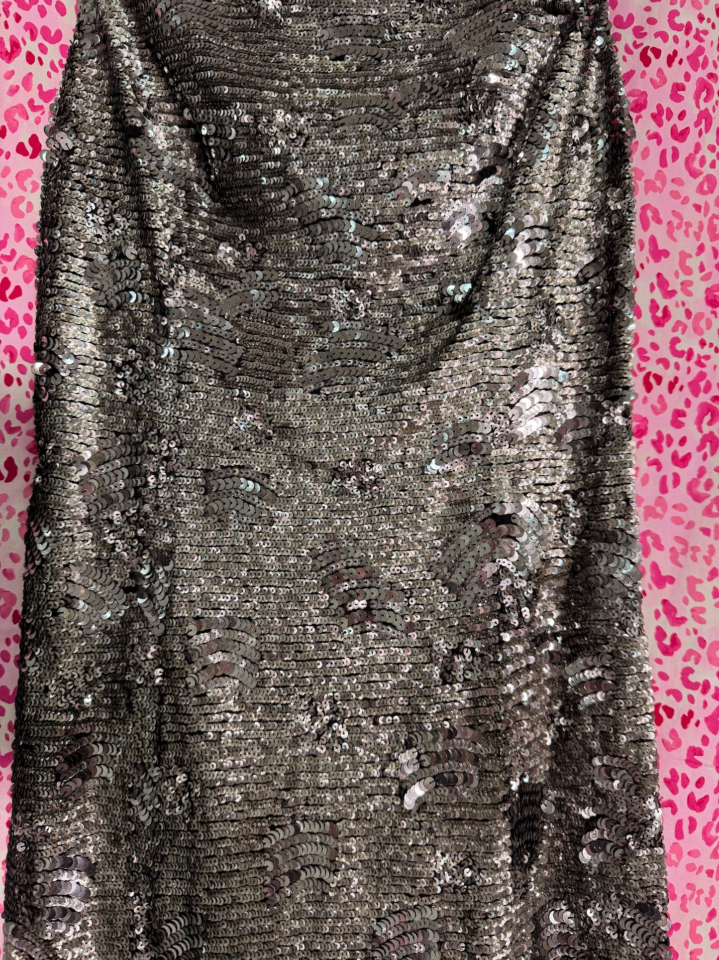 Reem Acra Silver Shift Dress